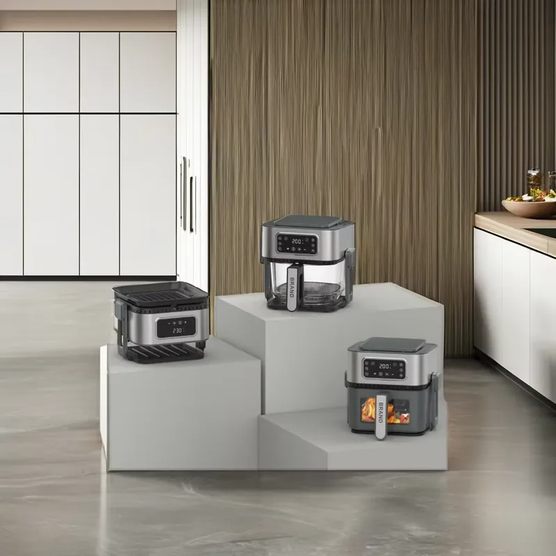 Air Fryer 5L Digital - Мультифункциональная аэрофритюрница 3-в-1 из нержавеющей стали,