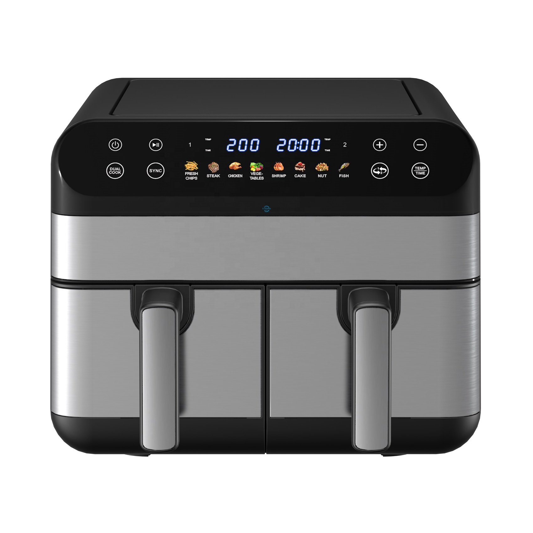 Air Fryer 5L Digital - Двойная 5-литровая корзина для приготовления пищи,