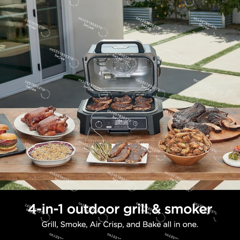 Electric Smoker Bbq - Ninja Wood--ireProXL 4-в-1: Уличный гриль и