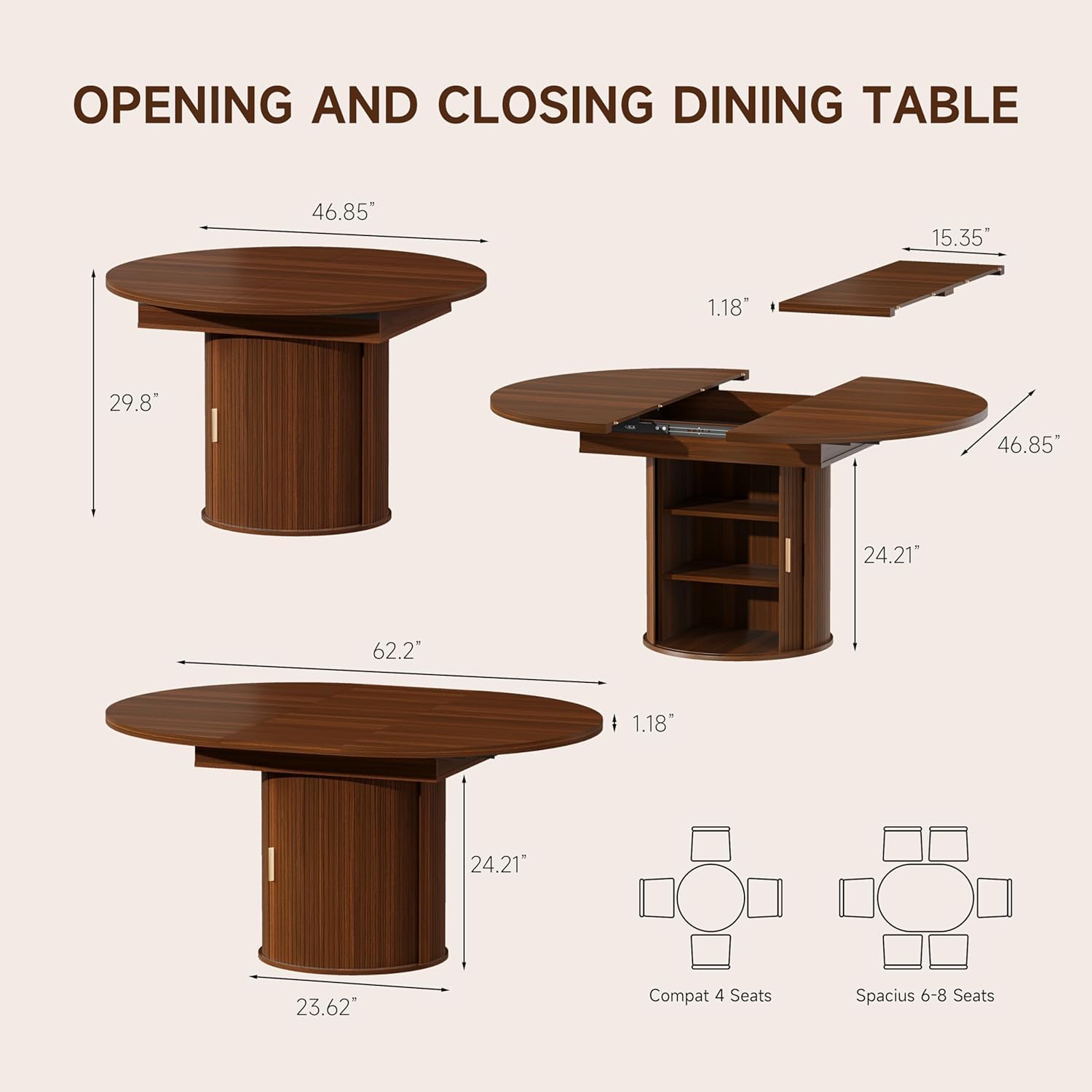 Раздвижной круглый обеденный с – обзор и цена Kitchen Appliances Table