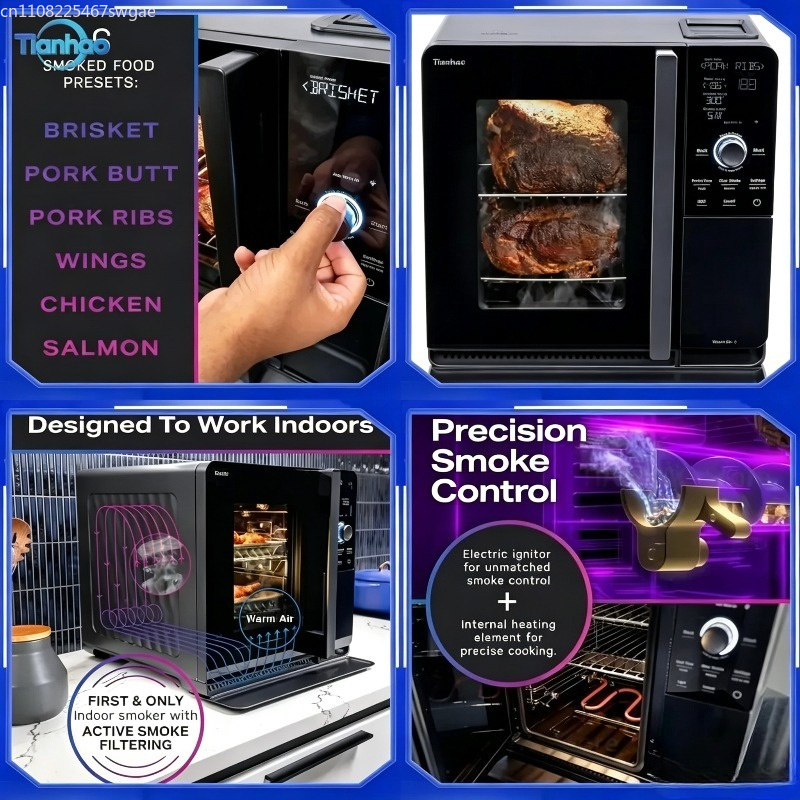 С активной системой фильтрации – обзор и цена Electric Smoker Bbq