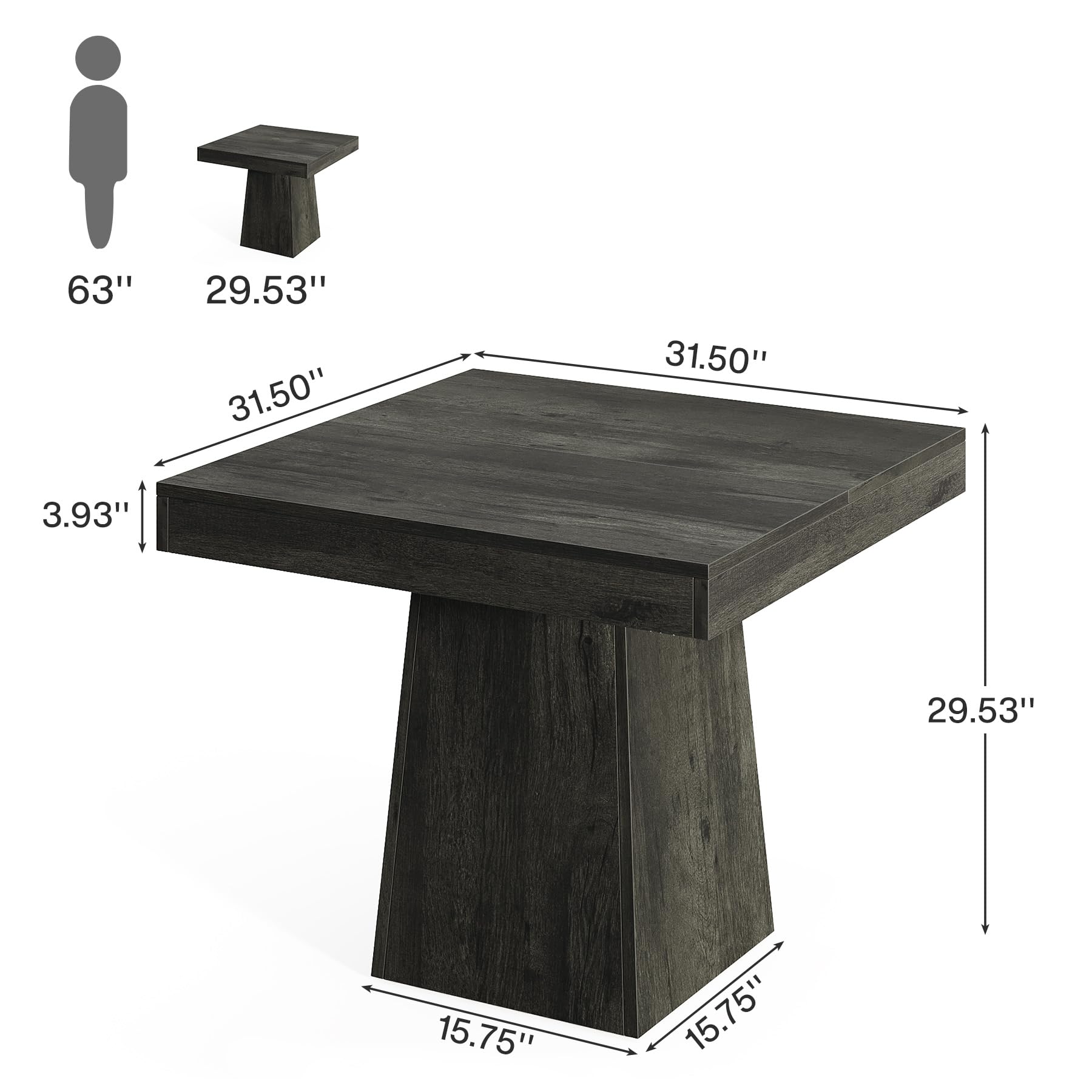 Tribesigns Square Dining Table – обзор и цена Kitchen Appliances Table