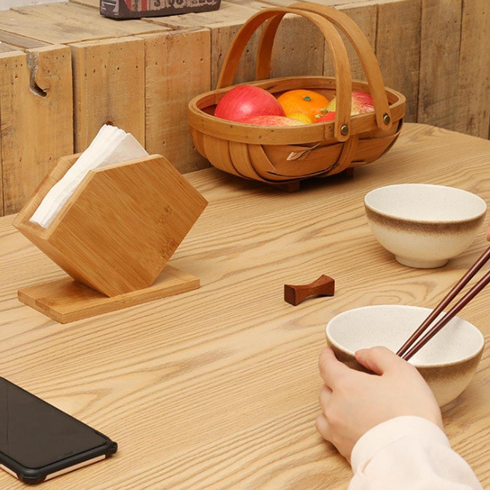 Бамбуковая коробка для салфето – обзор и цена Kitchen Appliances Table