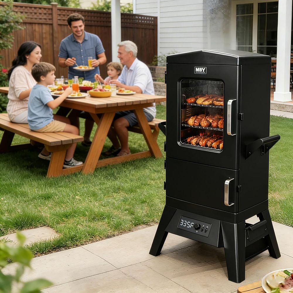 Электрический гриль-коптильня  – обзор и цена Electric Smoker Bbq