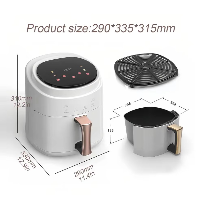 2800 Вт, 5 л, 6 л, 8 л, фритюр – обзор и цена Air Fryer 5L Digital