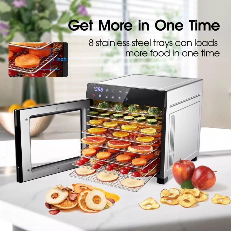 8 лотков из нержавеющей стали, – обзор и цена Dehydrator Tray Electric