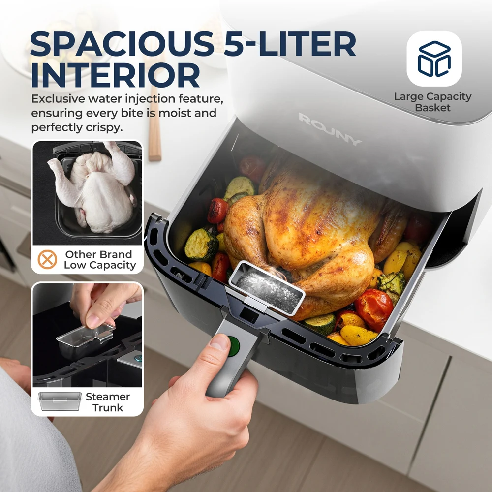 Цифровая аэрофритюрница с окош – обзор и цена Air Fryer 5L Digital