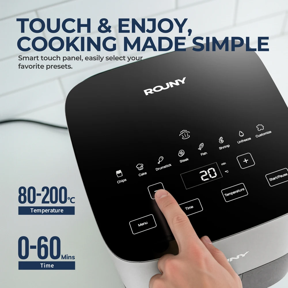 Цифровая аэрофритюрница с окош – обзор и цена Air Fryer 5L Digital